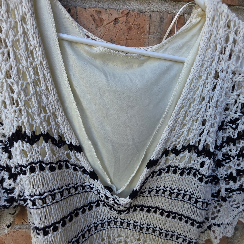 Zara Crochet Knit Mini Dress - Picture 10 of 11